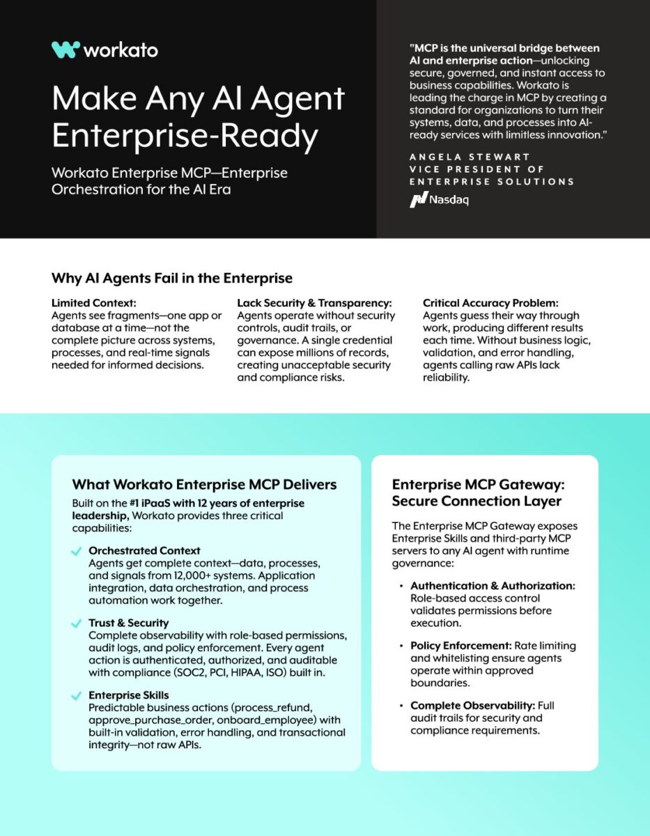Workato – The Agentic AI platform for businesses - IT Concepts